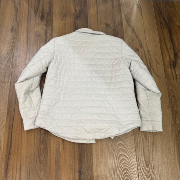 Lululemon Puffer Jacket - Cream/Light Gray - Size 6 - EXCELLENT Condition - Picture 3 of 4